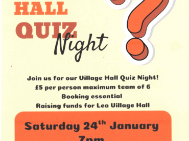 Lea Village Hall Quiz Night